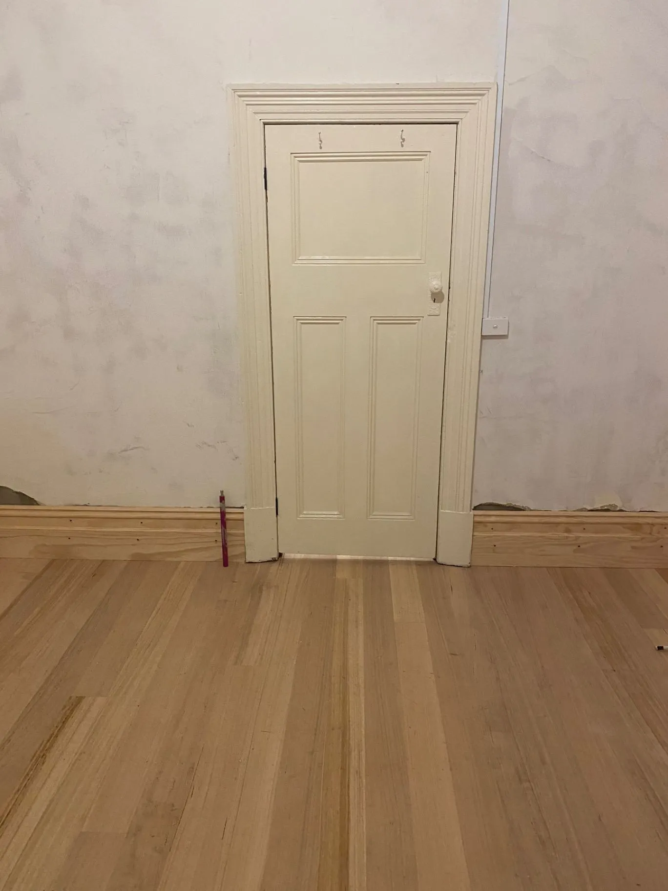 Elsternwick interior with timber floor and door