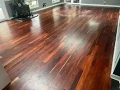 Rich timber floor finish across the Eynesbury living space